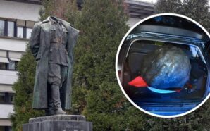 SLOVENYA’DA TİTO’NUN 6 METRELİK HEYKELİNE SALDIRI, BAŞI KESİLDİ
