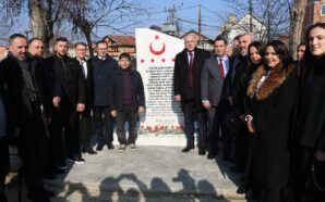 KOSOVA’NIN MAMUŞA BELEDİYESİ’NDE “YÜCELCİLER” ANITI AÇILDI