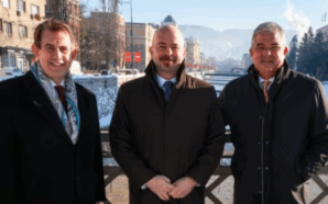 AMERİKALI YATIRIMCILAR SARAYBOSNA’DA GÜNEY BAĞLANTISI DOĞALGAZ BORU HATTINI GÖRÜŞTÜ