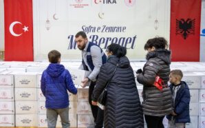 TİKA’DAN RAMAZAN AYINDA ARNAVUTLUK’TA YETİM AİLELERE GIDA DESTEĞİ