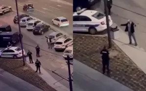 BELGRAD’DA, POLİS ARAÇLARINA ÇEKİÇLE ZARAR VEREN BOSNA HERSEK VATANDAŞI GÖZALTINA&hellip;