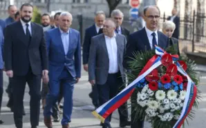 SIRBİSTAN’DA SUİKASTTE ÖLDÜRÜLEN ESKİ BAŞBAKAN ĐİNCİÇ 23. YILDÖNÜMÜNDE ANILDI