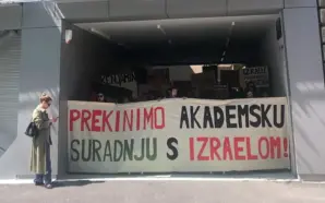 ZAGREB’DE ÖĞRENCİLERDEN PROTESTO: NETANYAHU’NUN KARDEŞİNİN KONUK EDİLMESİNE TEPKİ
