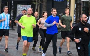 KUZEY MAKEDONYA DIŞİŞLERİ BAKANI TİMÇO MUCUNSKİ İLE BELÇİKALI MEVKİDAŞI PREVOT&hellip;