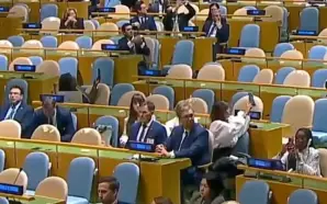 VUÇİÇ, NETANYAHU’NUN BM GENEL KURULU’NDAKİ KONUŞMASI SIRASINDA SALONDA KALAN LİDERLER&hellip;